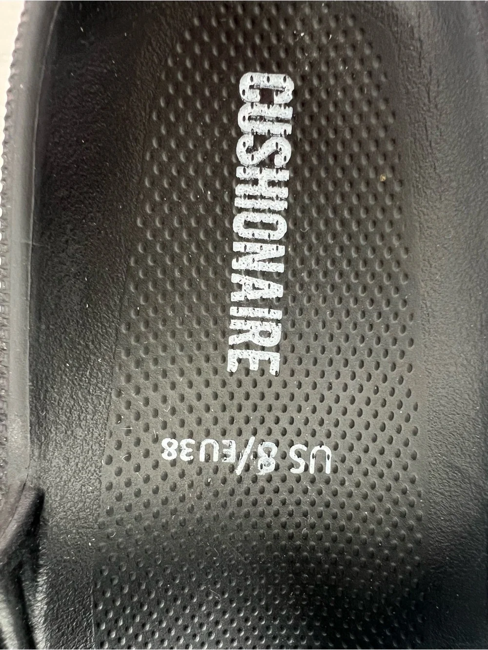 Cushionaire Feather Foam Slides Black New Sz 8 Comfy Cloud Cushion Shower Spa